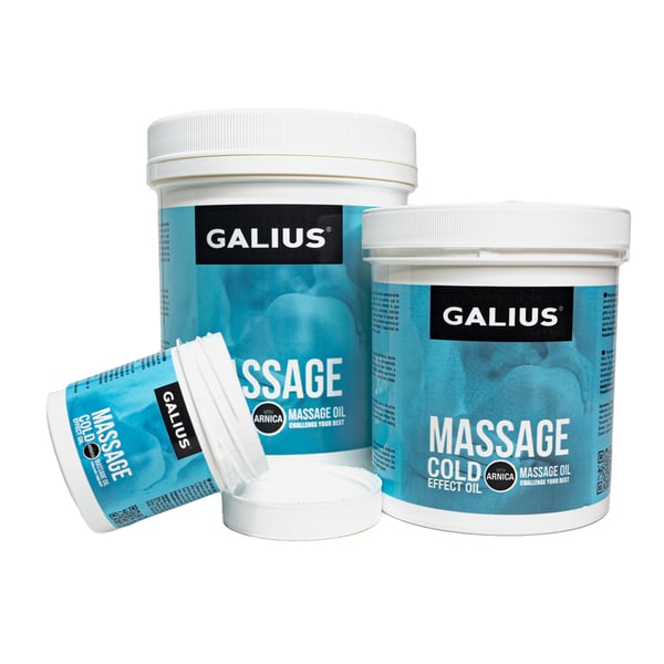 Galius cold effect solid oil for all types of massage for a refreshing effect